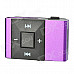 Rechargeable Screen Free MP3 Player w/ TF Slot / 3.5mm Jack - Purple + Black