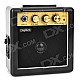 Portable 3'' Mini Guitar Amplifier w/ Removeable Belt Clip - Golden + Black (9V Battery)