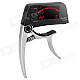 Portable 1.5'' LCD Tuner / Capo for Guitar and Bass - Silver + Black (1 x CR2032)