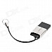 Mini Iron Skin Micro SD / TF Memory Card Reader - Silver