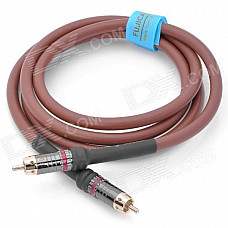 FUJICABLES 1-RCA Male to Male Connection Audio Cable - Brown (150cm)