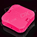 X-Sticker Mini Vibration USB Music Speaker - Deep Pink (2 x AAA)