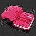 X-Sticker Mini Vibration USB Music Speaker - Deep Pink (2 x AAA)