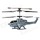 Rechargeable IR Controlled 3.5-CH R/C Missiles Launching Helicopter - Black + Grey