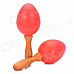 DD-SE2-RD Instrument Sound Rhythm Eggs Shaker Toy - Red (Pair)