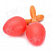 DD-SE2-RD Instrument Sound Rhythm Eggs Shaker Toy - Red (Pair)