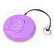 Portable Round Shape USB 2.0 Micro SD / TF Card Reader - Purple (Max. 32GB)