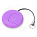 Portable Round Shape USB 2.0 Micro SD / TF Card Reader - Purple (Max. 32GB)