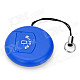 Portable Round Shape USB 2.0 Micro SD / TF Card Reader - Blue (Max.32GB)