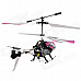 F102 Rechargeable 3.5-CH IR Controlled Aluminum Alloy R/C Helicopter - Pink + White