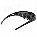 VG-02 Rechargeable 52" Virtual Screen Video Plastic Glasses w/ AV-In / 2-Earphone Ports - Black