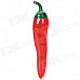 Chili Pepper Style Zinc Alloy Butane Gas Lighter - Red