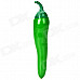 Chili Pepper Style Zinc Alloy Butane Gas Lighter - Green