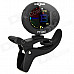 Mini Circular 1.1'' LCD Tuner w/ Special Violin Clip Tuning for All String Instruments - Black