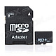 Micro SD Card w/ SD Adapter - Black (32GB)
