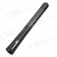 Creative Carbon Fiber & Aluminum Car AM / FM Radio Antenna - Black