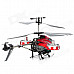 F103 B Updated Version Rechargeable IR Controlled 4-CH ABS + Alloy R/C Helicopter - Red