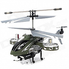 F103 4-CH IR Infrared R/C Helicopter - Army Green