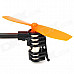 U816 2.4GHz 3.5-CH Quad-Rotor UFO Design R/C Helicopter - Grey + Orange