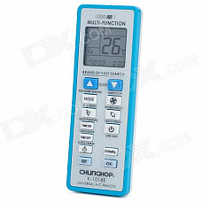 Universal 1.6" LCD Air Conditioner A/C Remote Control Controller - Blue + White (2 x AAA)