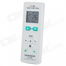 Universal 1.5" LCD Air Conditioner A/C Remote Control Controller - White (2 x AAA)