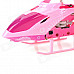 Portable 2.4GHz 4-CH Rechargeable IR R/C Helicopter w/ Gyroscope - Pink