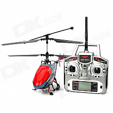 Rechargeable 2.4G 4-CH Radio Control R/C Helicopter w/ Camera / SD Card / Gyro - Red + Black + Grey