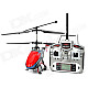 Rechargeable 2.4G 4-CH Radio Control R/C Helicopter w/ Camera / SD Card / Gyro - Red + Black + Grey