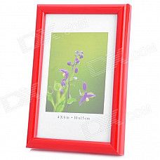 Hangle Craftwork M-BD 6-Inch 10.1 x 15.2cm Plastic Photo Frame - Red