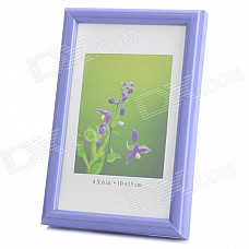 Hangle Craftwork M-BD 6-Inch 10.1 x 15.2cm Plastic Photo Frame - Violet