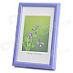 Hangle Craftwork M-BD 6-Inch 10.1 x 15.2cm Plastic Photo Frame - Violet