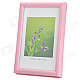 Hangle Craftwork M-BD 6-Inch 10.1 x 15.2cm Plastic Photo Frame - Pink