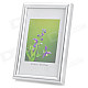 Hangle Craftwork M-BD 6-Inch 10.1 x 15.2cm Plastic Photo Frame - Silver