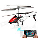 Iphone/ Ipad / Ipod / Android Phones Controlled IR 3.5-CH R/C Helicopter w/ Gyroscope - Red + Black