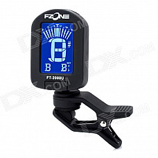 FT-2000U Instrument 1.2" Ukulele Tuner w/ Clip - Black