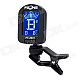 FT-2001 Instrument 1.2" Guitar / Bass / Violin / Ukulele Tuner w/ Clip - Black