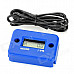 1.0" LCD Screen Hour Meter for Motorcycle / ATV / Snowmobile / Marine - Blue (1 x CR2430)