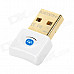 Ultra Mini Bluetooth CSR 4.0 USB Dongle Adapter - White