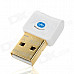 Ultra Mini Bluetooth CSR 4.0 USB Dongle Adapter - White