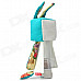 Cute Cartoon Rabbit Style Wall Light Lamp - White + Dark Cyan