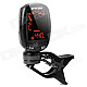 1.3" LCD Clip-On Tuner for Guitar / Bass / Violin - Black (1 x CR2032)