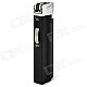 HONEST Dual-Flame Windproof Butane Gas Lighter - Black