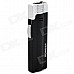 HONEST Dual-Flame Windproof Butane Gas Lighter - Black