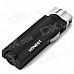 HONEST Dual-Flame Windproof Butane Gas Lighter - Black