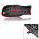 Genuine SanDisk Blade CZ50 USB 2.0 Flash Drive - Black (32GB)