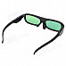 Universal USB Rechargeable 3D Active Shutter Glasses for LCD TV - Black