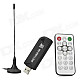 DVB-T Digital TV Receiver USB Dongle w/ FM / Remote Control / Antenna - Black