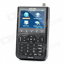 Satlink WS-6908 3.5" LCD DVB-S FTA Data Digital Satellite Signal Finder Meter