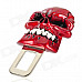 Cool Safety Skull Style Seat Belt Buckle Latches - White + Red