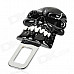 D12080701X Skull Style Universal Car Seat Belt Buckle Latch - Black + White